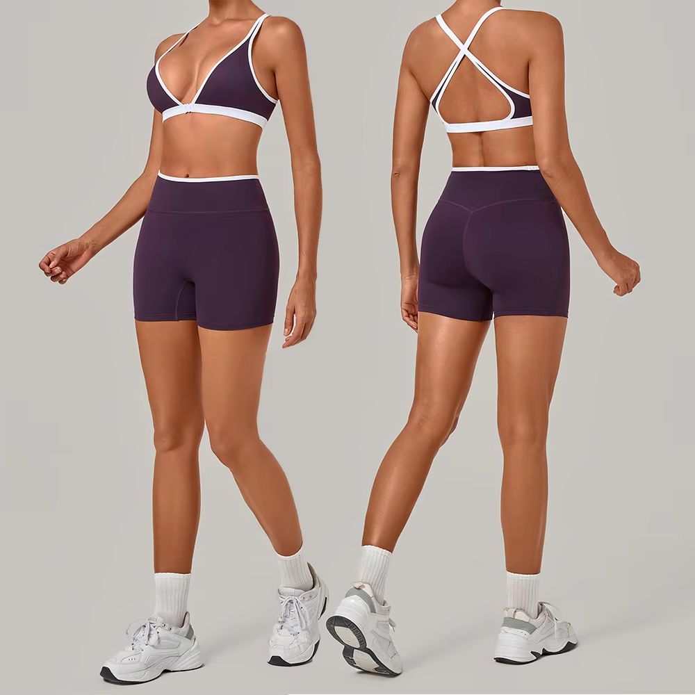 Crossfit Equipment - Set Yoga 2 Potong untuk Wanita,