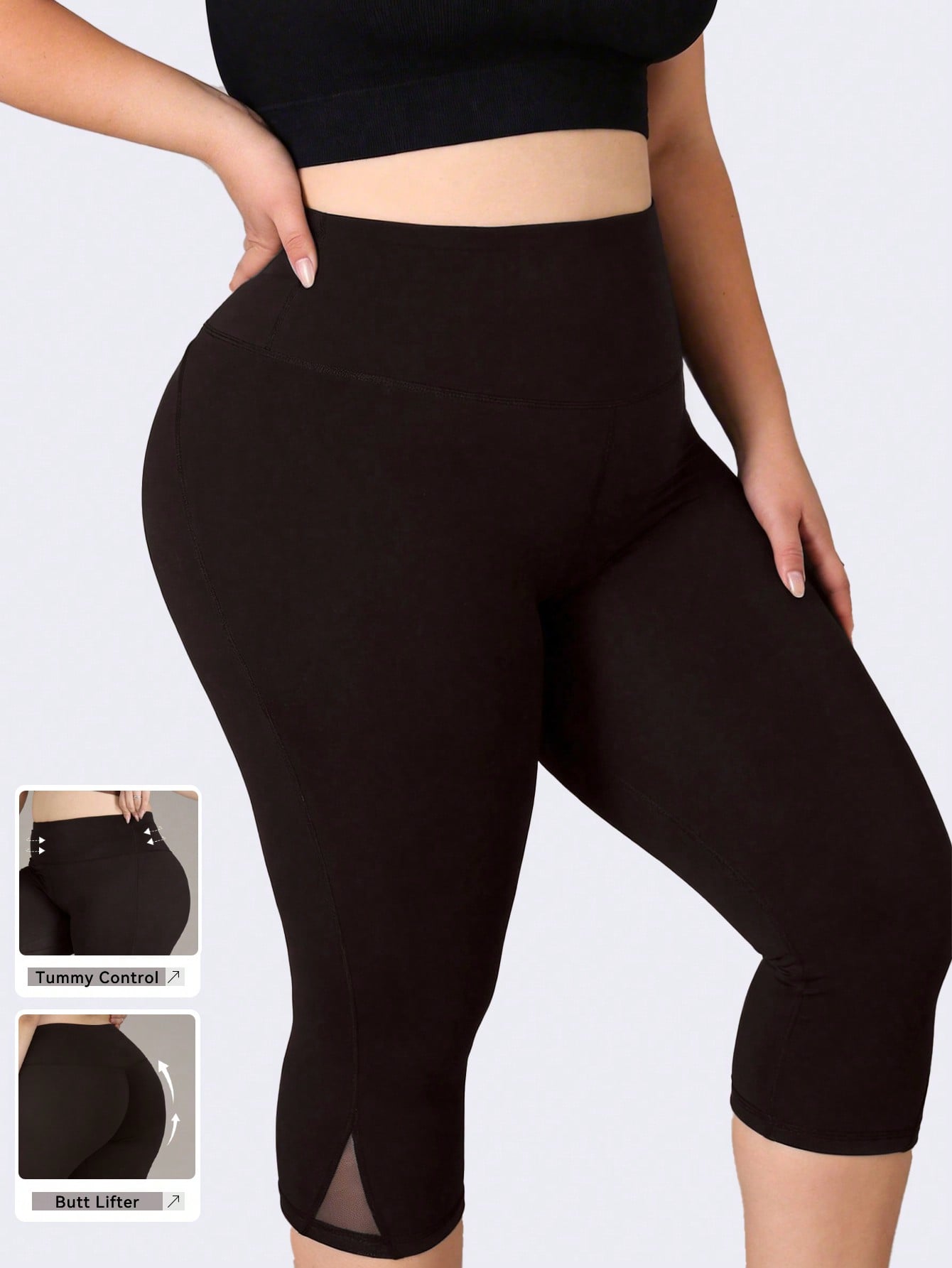Crossfit Yoga - Legging Gym Ukuran Besar Wanita Celana