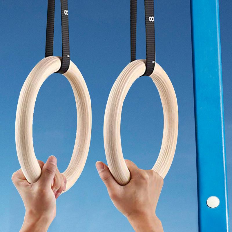 Gymnastic Ring Wood - 1 Buah Cincin Senam Kayu Birch
