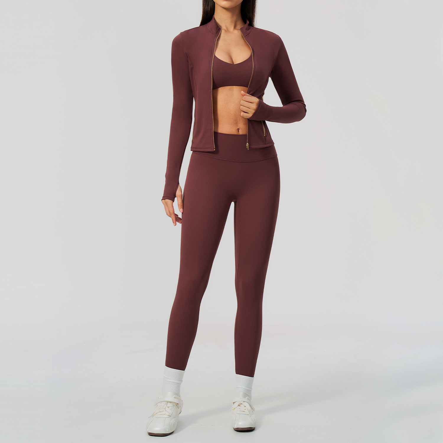Set Yoga Wanita 2/3Pcs Jaket B - Crossfit Equipment ulasan dan harga