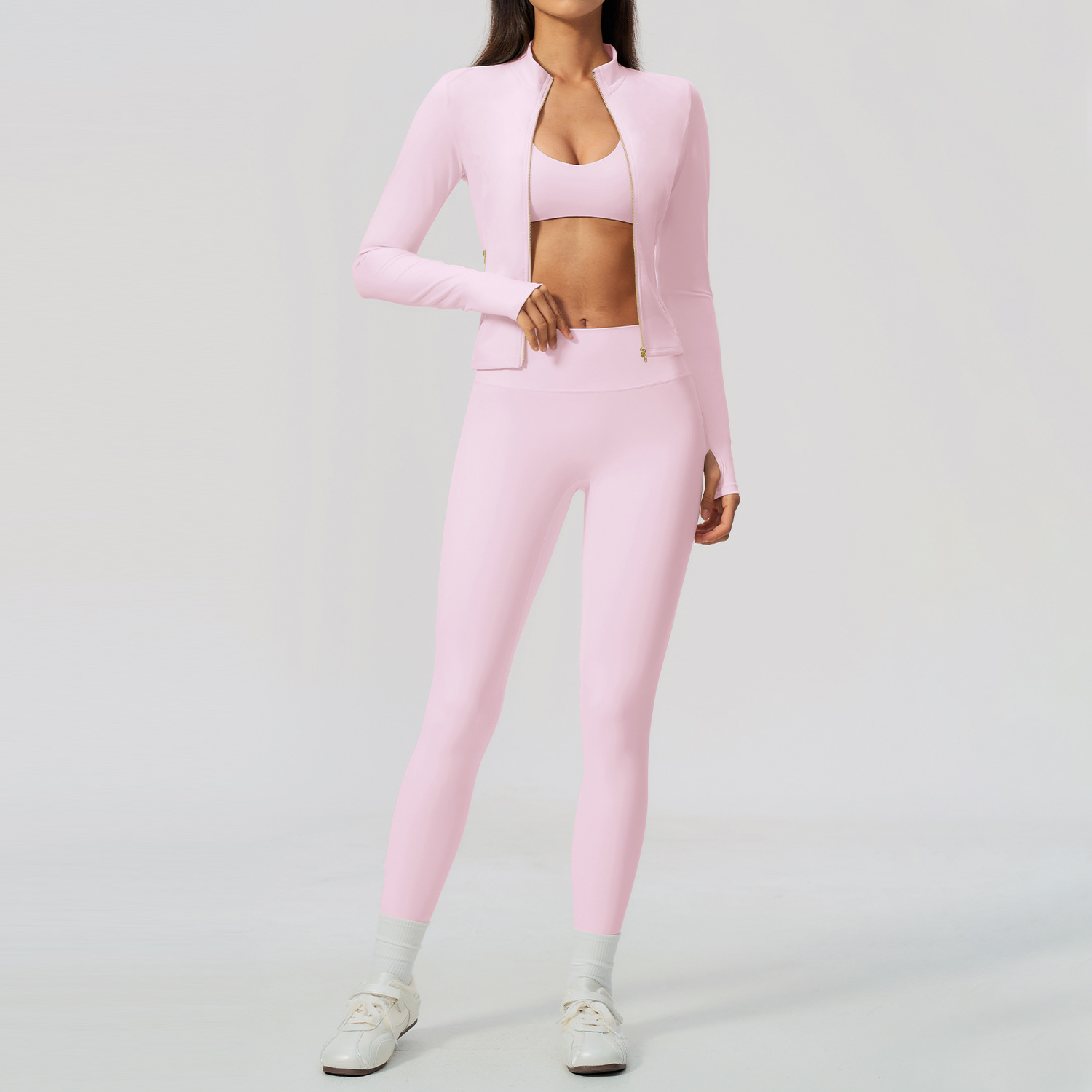 Set Yoga Wanita 2/3Pcs Jaket B - Crossfit Equipment ulasan dan harga