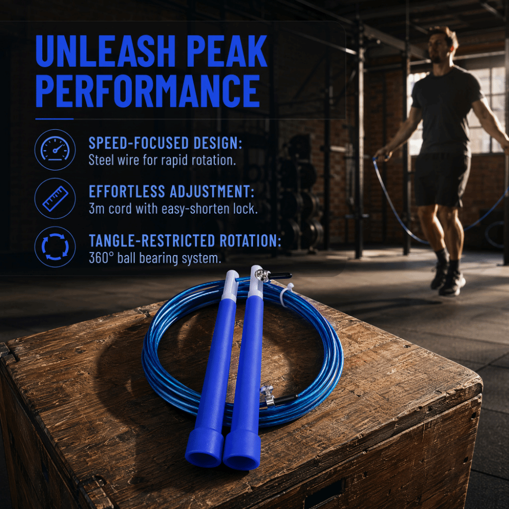 Tali Lompat Kawat Baja Tahan L - Skipping Rope Pvc ulasan dan harga