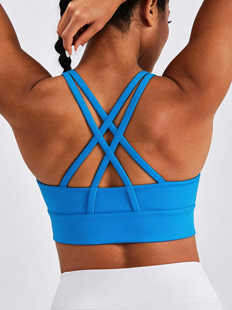 Sport Bra Wanita Warna Solid,  - Crossfit Yoga ulasan dan harga