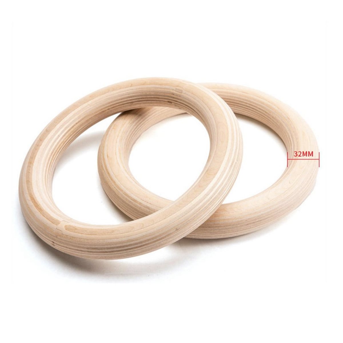 Promosi Musim Panas 2Pcs Cinci - Gymnastic Ring Wood ulasan dan harga