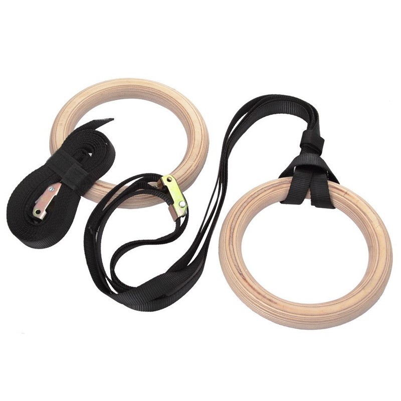 Cincin Senam Kebugaran dengan  - Gymnastic Ring Wood ulasan dan harga