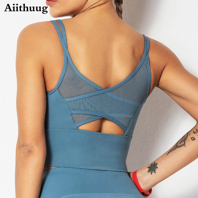 Aiithuug Bra Yoga Kemeja Kebug - Crossfit Yoga ulasan dan harga