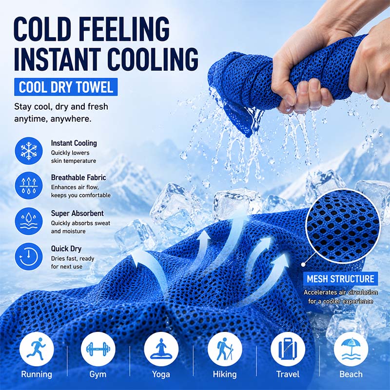Handuk Pendingin Instan dengan - Crossfit Yoga ulasan dan harga